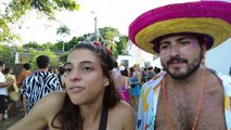 Foliões vão às ruas no carnaval da resistência