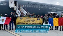 Aterriza avión de la Fuerza Aérea en Rumania para repatriar a mexicanos evacuados de Ucrania