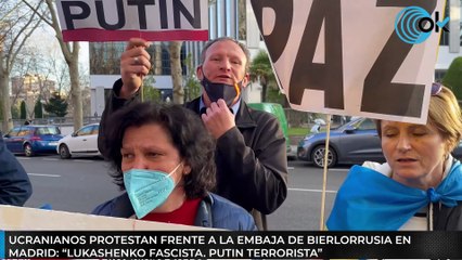 Download Video: Protestas frente a la embajada de Bielorrusia en Madrid: 