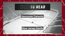 Vancouver Canucks At New Jersey Devils: Puck Line