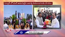 CM KCR Jharkhand Tour _KCR Meets Jharkhand CM Hemant Soren _ V6 News