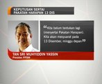 Keputusan sertai Pakatan Harapan 13 Disember