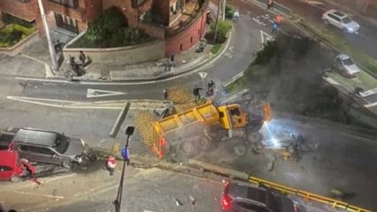 Video del momento exacto del terrible accidente de la volqueta en Av. Circunvalar