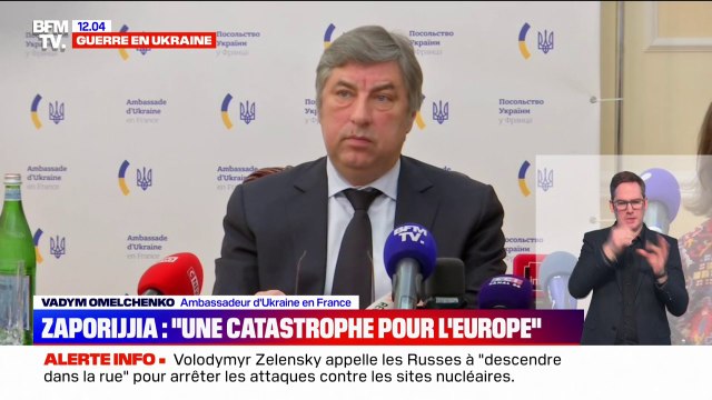 À Tchernobyl, c'est un bloc qui a sauté, je vous laisse imaginer ce que ça aurait donné si les 6 blocs avaient sauté : l'ambassadeur d'Ukraine en France réagit à l'attaque russe de la centrale nucléaire de Zaporijjia