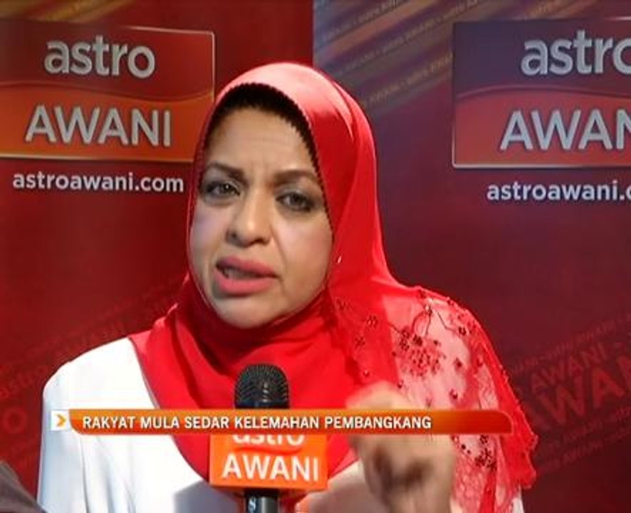 Rakyat mula sedar kelemahan pembangkang