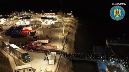 Más de 3.000 refugiados llegan en ferry a Rumanía desde Ucrania