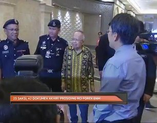 25 saksi, 42 dokumen akhiri prosiding RCI Forex BNM