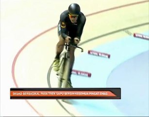 Skuad berbasikal para trek sapu bersih kesemua pingat emas