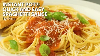 Instant Pot® Quick and Easy Spaghetti Sauce
