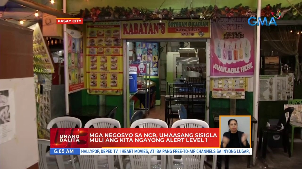 Mga negosyo sa NCR, umaasang sisigla muli ang kita ngayong Alert Level 1 | UB