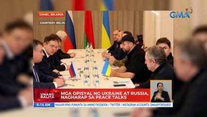 Mga opisyal ng Ukraine at Russia, nagharap sa peace talks | UB