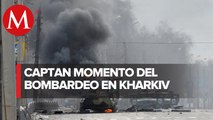 Bombardeo en Kharkiv deja decenas de muertos