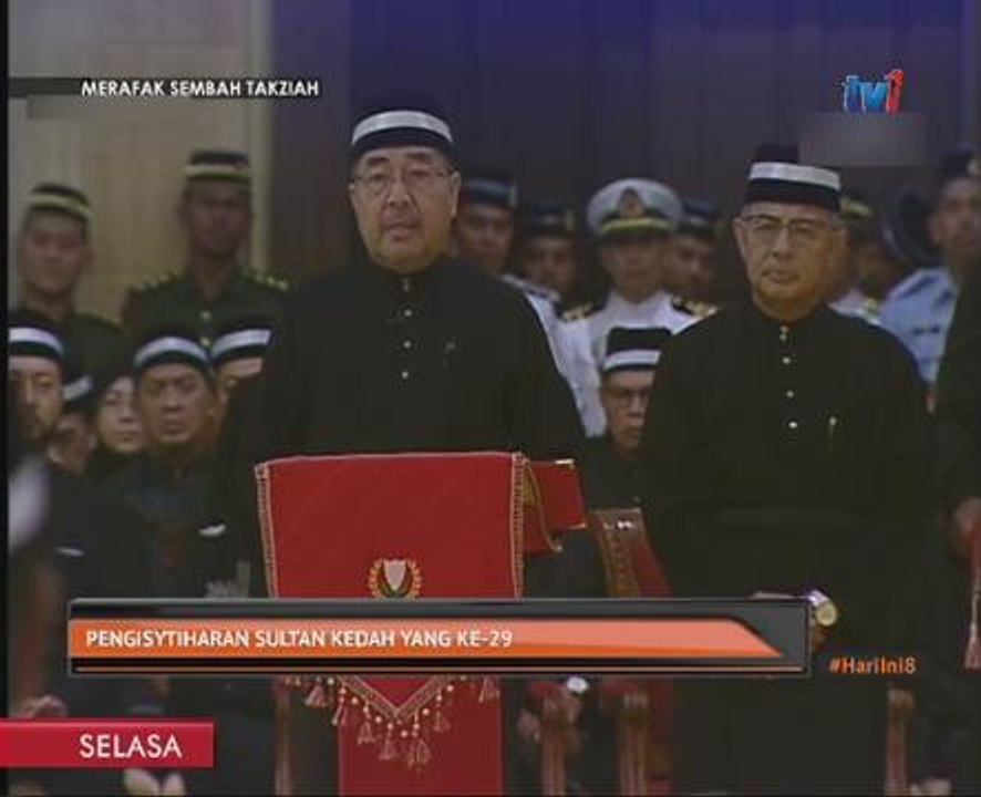 Pengisytiharan Sultan Kedah yang ke-29