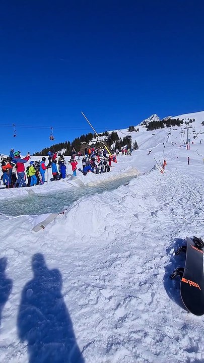 Downhill Skiers Glide on Water (Until They Don't)