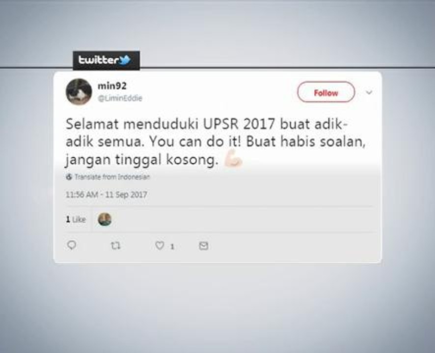 #UPSR trending di Twitter