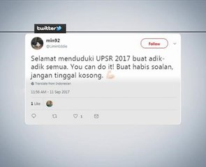 #UPSR trending di Twitter
