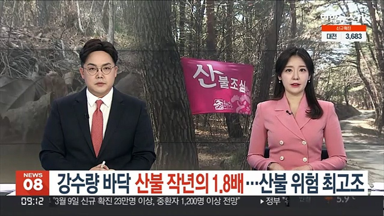 강수량 바닥, 산불 작년의 1.8배…산불 위험 최고조