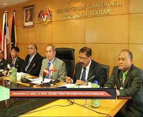 fenomena El Nino, La Nina, jerebu tidak melanda Malaysia tahun ini