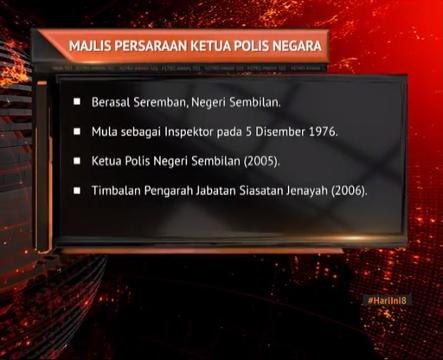 Ketua Polis Negara bersara esok