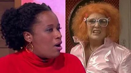 Charlene White reacts as she's compared to Linda La Hughes over pink ITV News outfit