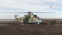 Son dakika haberleri | Rusya, savaş helikopterleriyle Ukrayna'daki hava saldırılarının görüntülerini paylaştı