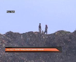 Dua maut tempat pembuangan sampah runtuh