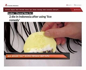 Adik beradik maut selepas memakai ubat kutu