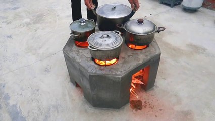 Cara membuat tungku kayu 4in1 yang cantik #001