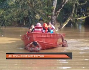 1,000 terjejas akibat banjir di Sipitang