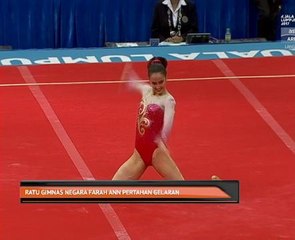 Ratu gimnas negara Farah Ann pertahan gelaran