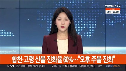 Скачать видео: 합천·고령 산불 진화율 60%…