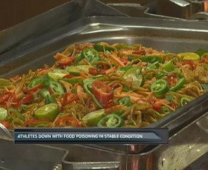 Athletes down with food poisoning in stable condition