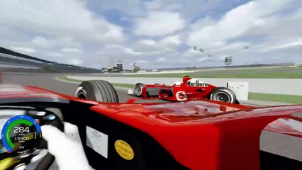 Michael Schumacher - Rubens Barrichello Indianapolis  Finish  Assetto Corsa