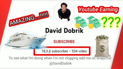 Amazing..!!! How Much Does David Dobrik Youtube earnings every month???