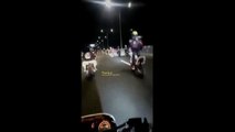 Membahayakan! Puluhan Pemotor Nekat Masuk Tol Kelapa Gading-Pulo Gebang