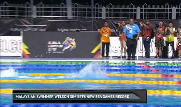 Malaysian swimmer Welson Sim sets new SEA Games record