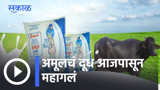 Amul Hikes Milk Prices l अमूलचं दूध आजपासून महागलं l Sakal