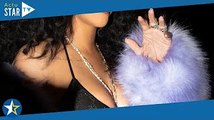 Rihanna enceinte : Mini-robe transparente, ventre à l'air et lanières en cuir avec son chéri ASAP Ro