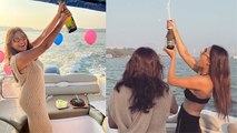 Nia Sharma Mother Usha Sharma का Yacht पर Grand Birthday Celebration Video Viral | Boldsky