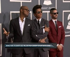 Bruno Mars to donate US$1 million from concert to Flint water crisis