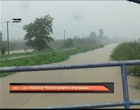 Lebih 1,000 penduduk terjejas banjir kilat di Baling