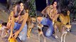 Cute! Sonnalli Seygall Gets Busy Playing With Dogs At A Film Screening