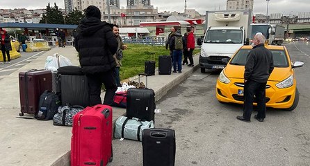 Ukrayna’dan tahliye edilen Türk vatandaşları İstanbul’a geldi