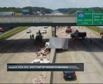 Massive pizza spill shuts part of freeway in Arkansas