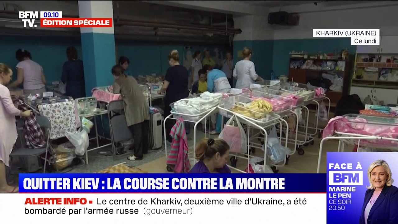 Guerre en Ukraine: la maternité de l'hôpital de Kharkiv déplacée dans un abri anti-bombes
