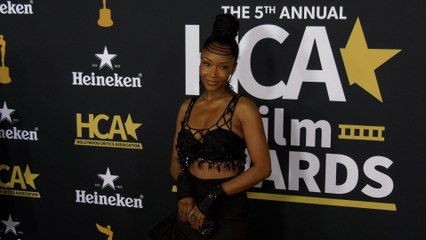 Yaya DaCosta "5th Annual HCA Film Awards" Red Carpet Fashion