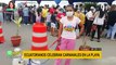 Tumbes: miles de ecuatorianos celebran carnavales en playas norteñas del Perú