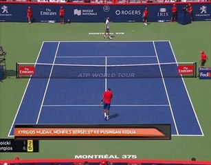 Kyrgos mudah, Monfils bergelut ke pusingan kedua