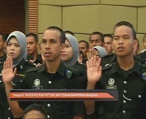 Tingkat persepsi rakyat dalam usaha banteras rasuah