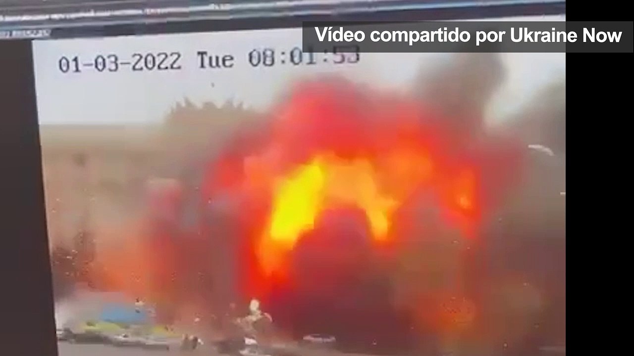 Destrucción de la Administración Estatal Regional de Kharkiv